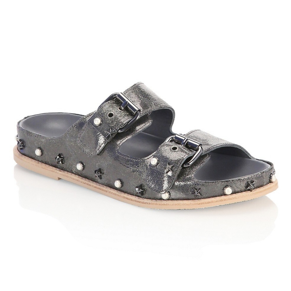 Stuart Weitzman Sandbar Leather Sandals